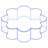 Flower 1 Wireframe Element from Volumetric Shapes Set