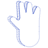 Hand 1 Wireframe Element from Volumetric Shapes Set