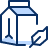 Milk Carton Organic Icon from Cyber Duotone Set