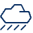 Cloud Rain 1 Icon from Cyber Line - Free Set
