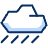 Cloud Rain Icon from Cyber Duotone - Free Set