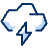 Cloud Storm Icon from Cyber Duotone - Free Set