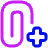 Attach File Add Icon from Plump Neon Set