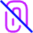 Attach File Off Icon from Plump Neon Set