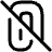 Attach File Off Icon from Plump Line Set