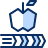 Book Apple Icon from Cyber Duotone Set