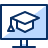 Online Study Icon from Cyber Duotone Set
