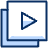 Filter Play Media Video Icon from Cyber Duotone - Free Set