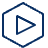 Play Media Video Hexagon Icon from Cyber Line - Free Set