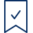 Bookmark Check Icon from Cyber Line Set