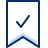 Bookmark Check Icon from Cyber Duotone Set