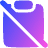Clipboard Content Paste Off Icon from Plump Gradient Set