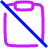Clipboard Content Paste Off Icon from Plump Neon Set