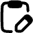 Clipboard Task Note Edit Icon from Plump Remix Set