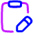 Clipboard Task Note Edit Icon from Plump Neon Set