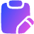 Clipboard Task Note Edit Icon from Plump Gradient Set