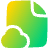 Document File Cloud Online Backup Icon from Plump Gradient Set