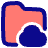 Document Folder Cloud Online Backup Icon from Plump Pop Set