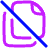 File Document Copy Duplicate Off Icon from Plump Neon Set