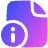 File Document Info Quick Reference Icon from Plump Gradient Set