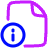 File Document Info Quick Reference Icon from Plump Neon Set