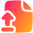 File Document Upload Publish Icon from Plump Gradient Set