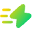 Flash Fast Speed Icon from Plump Gradient Set