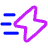 Flash Fast Speed Icon from Plump Neon Set