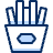 French Fries Icon from Cyber Duotone - Free Set
