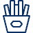French Fries Icon from Cyber Line - Free Set