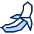 Banana Icon from Cyber Duotone Set