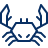 Crab Icon from Cyber Line Set