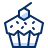 Cupcake Icon from Cyber Duotone Set