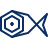 Fish Cut Icon from Cyber Line Set
