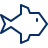 Fish Icon from Cyber Line Set