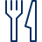 Fork Knife Icon from Cyber Line Set