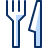 Fork Knife Icon from Cyber Duotone Set
