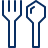 Fork Spoon Icon from Cyber Line Set