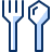 Fork Spoon Icon from Cyber Duotone Set