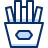 French Fries Icon from Cyber Duotone Set