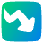 Growth Analytics Chart Down Loss Icon from Plump Gradient Set