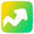 Growth Analytics Chart Up Gain Icon from Plump Gradient Set