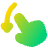 Finger Gesture Swipe Down Icon from Plump Gradient Set