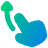 Finger Gesture Swipe Up Icon from Plump Gradient Set
