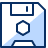 Floppy Disk 1 Icon from Cyber Duotone Set