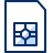 Sim Card 3 Icon from Cyber Duotone Set