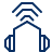 Headset Wireless Icon from Cyber Line Set