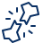 Bone Broken Icon from Cyber Line Set