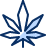 Cannabis Leaf Icon from Cyber Duotone Set