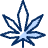 Cannabis Leaf Icon from Cyber Duotone - Free Set